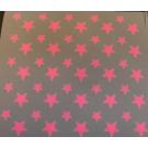 50 Buegelpailletten  Sterne Mix Neon pink